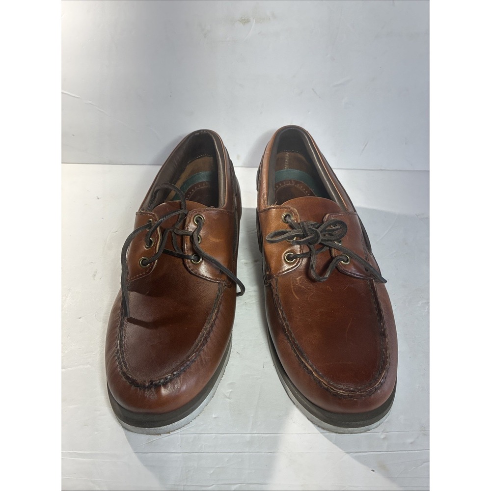 Sebago Dockside Cape Horn 11.5 W Brown Boat Shoe Hand Sewn - Picture 2 of 10